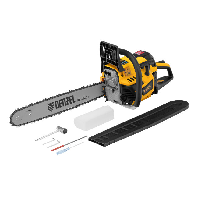 Пила цепная бензиновая DS-5820, шина 50 см, 58 см3, 3.6 л.с, шаг 0,325, паз 1,5 мм, 76 звеньев Denzel в Казани