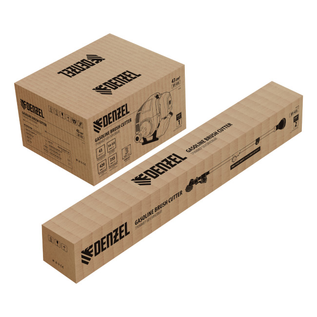 Триммер бензиновый DT 43S, 43 см3, 2.5 л. с, разъемная штанга, состоит из 2 частей Denzel в Казани