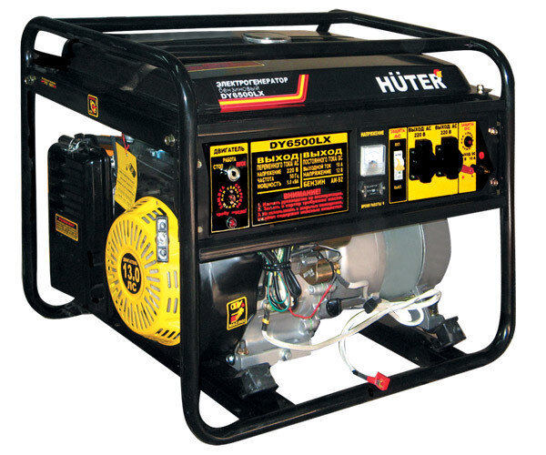 Портативный бензогенератор HUTER DY6500LX в Казани