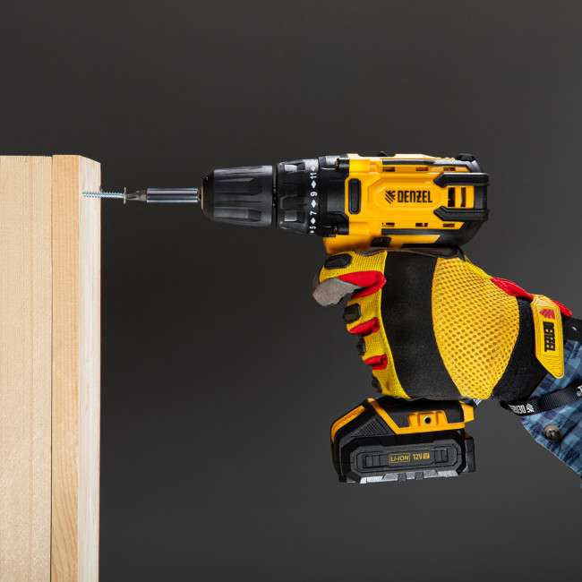 Дрель-шуруповерт аккумуляторная CDL-12-01CB, Li-Ion, 12 В, 1 акк. Denzel в Казани Дрель-шуруповерт аккумуляторная CDL-12-01CB, Li-Ion, 12 В, 1 акк. Denzel в Казани