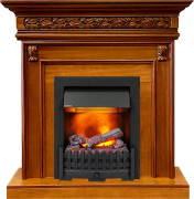 Каминокомплект Valletta - Орех с очагом Danville Black FB2 Каминокомплект Valletta - Орех с очагом Danville Black FB2