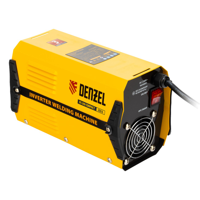 Аппарат инверторный дуговой сварки DS-200 Compact, 200 А, ПВ 70%, диаметр электрода 1.6-5 мм Denzel в Казани Аппарат инверторный дуговой сварки DS-200 Compact, 200 А, ПВ 70%, диаметр электрода 1.6-5 мм Denzel в Казани