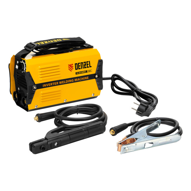 Аппарат инверторный дуговой сварки DS-200 Compact, 200 А, ПВ 70%, диаметр электрода 1.6-5 мм Denzel в Казани Аппарат инверторный дуговой сварки DS-200 Compact, 200 А, ПВ 70%, диаметр электрода 1.6-5 мм Denzel в Казани