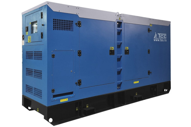 Дизельный генератор ТСС АД-200С-Т400 в шумозащитном кожухе в Казани