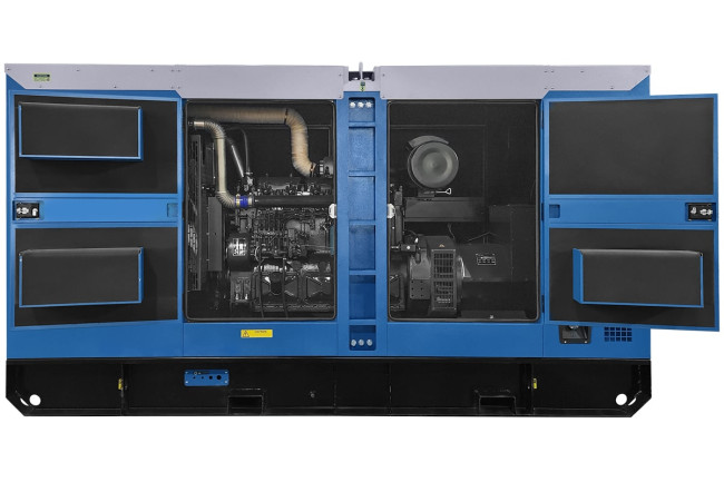 Дизельный генератор ТСС АД-200С-Т400 в шумозащитном кожухе в Казани