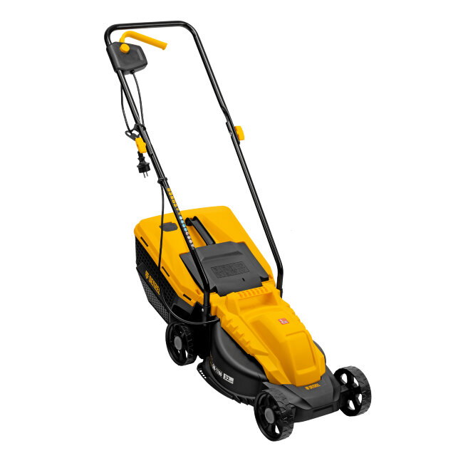 Газонокосилка электрическая GM-1100, 1100 Вт, шир. 32 см, 3 уров., травосб. 30 л Denzel в Казани