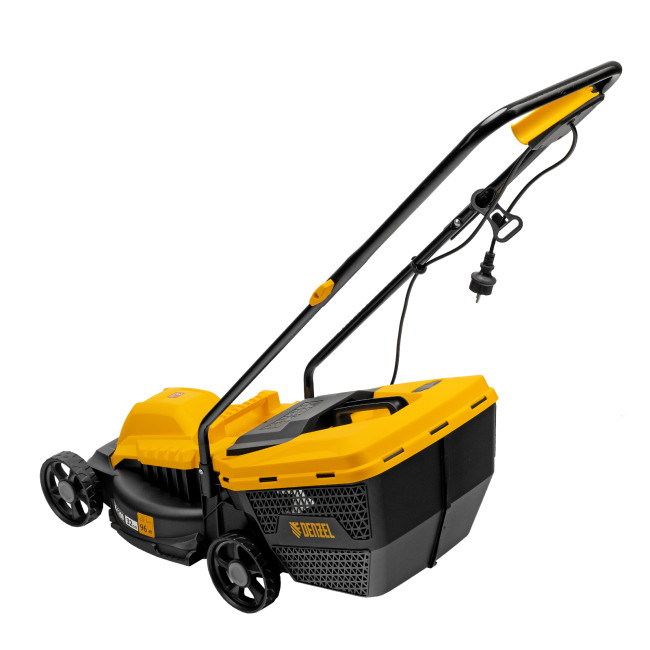 Газонокосилка электрическая GM-1100, 1100 Вт, шир. 32 см, 3 уров., травосб. 30 л Denzel в Казани