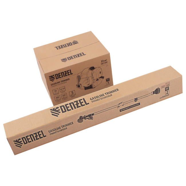Триммер бензиновый DGT 330S, 33 см3, 1.8 л. с, разъемная штанга, состоит из 2 частей Denzel в Казани