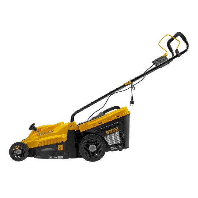 Газонокосилка электрическая GM-1300, 1300 Вт, шир. 32 см, 5 уров., травосб. 35 л Denzel в Казани