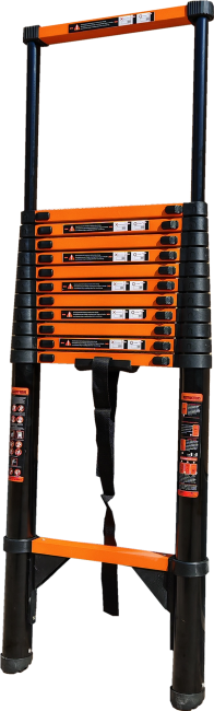 Лестница телескопическая 4,3 м ТАЛМЕТ/TALMET TM-1043С (углеродистая сталь) в Казани