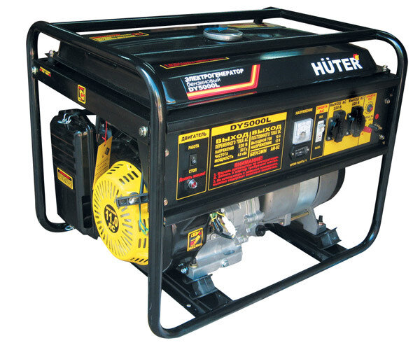 Портативный бензогенератор HUTER DY5000L в Казани