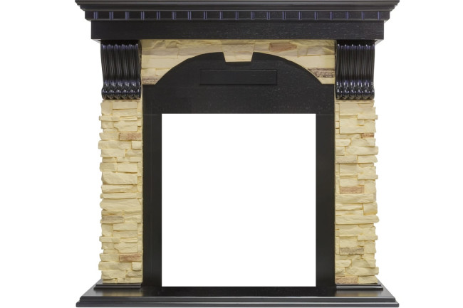 Каминокомплект Dublin - Венге / Сланец с очагом Danville Chrome FB2 в Казани