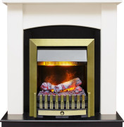 Каминокомплект Baltimore - Слоновая кость, черный с очагом Danville Antique Brass FB2