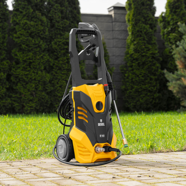 Моечная машина высокого давления R-165, 2200 Вт, 165 бар, 7 л/мин, колесная Denzel в Казани
