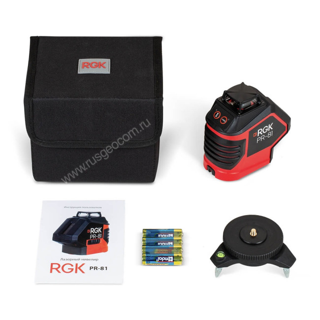 Лазерный уровень RGK PR-81 с калибровкой в Казани