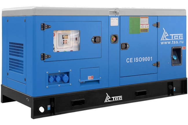 Дизельный генератор ТСС АД-24С-Т400-1РКМ11 в шумозащитном кожухе в Казани