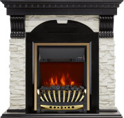 Каминокомплект Dublin - Венге / Сланец белый с очагом Aspen Gold Каминокомплект Dublin - Венге / Сланец белый с очагом Aspen Gold