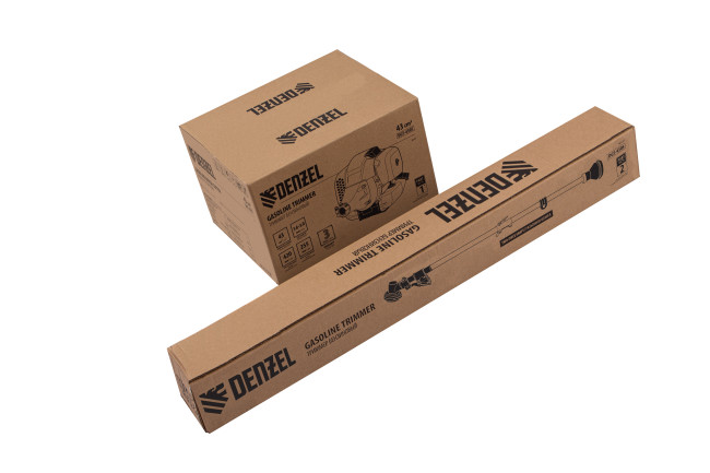 Триммер бензиновый DGT 430S, 43 см3, 2.5 л. с, разъемная штанга, состоит из 2 частей Denzel в Казани