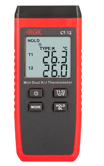 Термометр RGK CT-12 с 2-мя погружными зондами температуры TR-10W в Казани