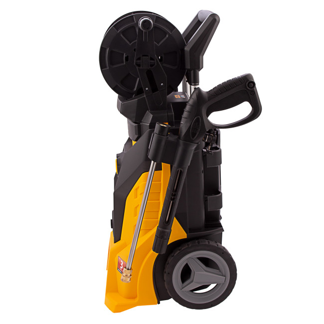 Моечная машина высокого давления R-210iD, 2600 Вт, 210 бар, 8.0 л/мин, асинхронный двигатель, барабан Denzel в Казани