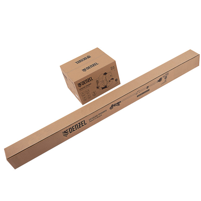 Триммер бензиновый DGT 520, 52 см3, 3 л. с, неразъемная штанга, состоит из 2 частей Denzel в Казани