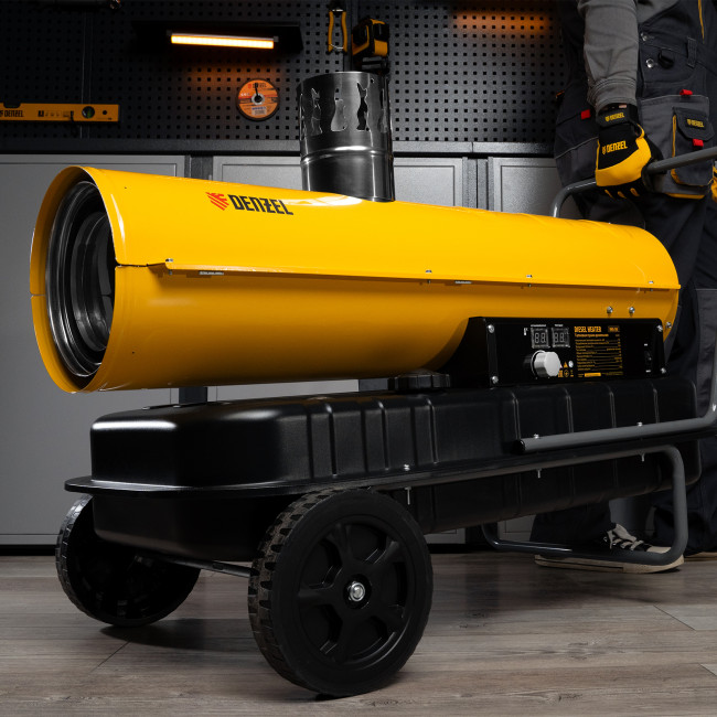 Дизельная тепловая пушка NHG-30i, 30 кВт, 750 м3/ч, непрямой нагрев, цифровой термостат Denzel в Казани