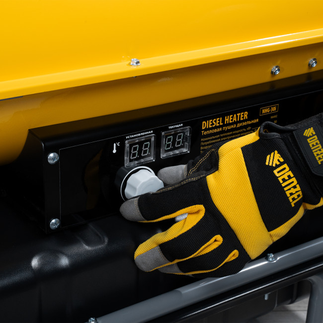 Дизельная тепловая пушка NHG-30i, 30 кВт, 750 м3/ч, непрямой нагрев, цифровой термостат Denzel в Казани