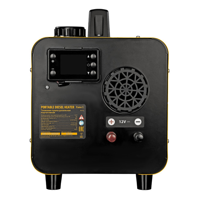 Дизельная тепловая портативная пушка  Flame-5, 5кВт, 300м3/ч, непр.наг., циф. терм. Denzel в Казани