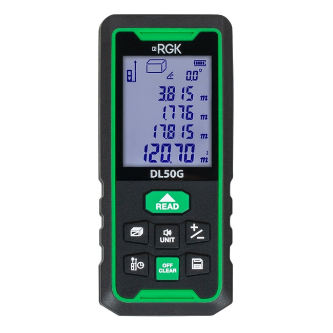 Лазерный дальномер RGK DL50G - зеленый луч в Казани