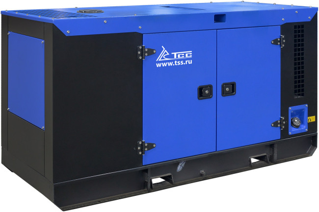 Дизельный генератор ТСС ЭД-24-Т400 с АВР в шумозащитном кожухе на прицепе в Казани