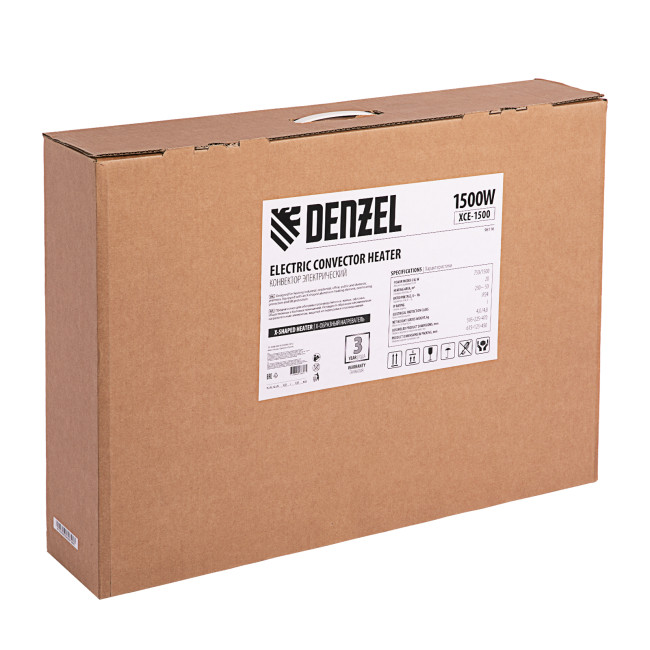 Конвектор электрический XCE-1500, 230 В, 1500 Вт, X-образный нагреватель Denzel в Казани Конвектор электрический XCE-1500, 230 В, 1500 Вт, X-образный нагреватель Denzel в Казани