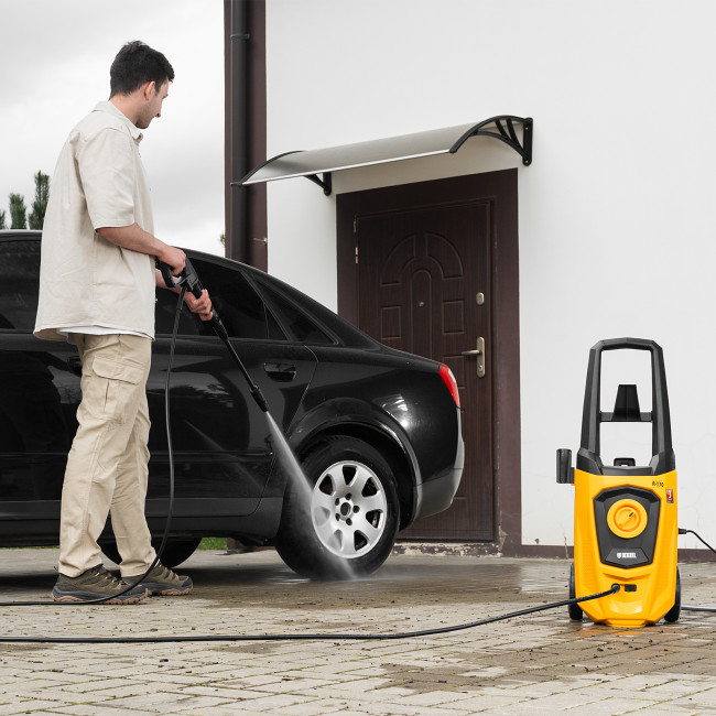 Моечная машина высокого давления R-170, 2000 Вт, 170 бар, 360 л/ч, колесная Denzel в Казани