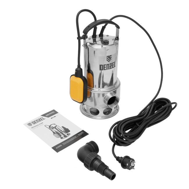 Дренажный насос DPL800X, 800 Вт, подъем 7 м, 16500 л/ч Denzel       в Казани