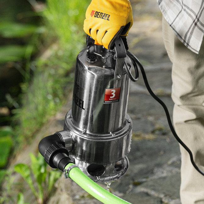 Дренажный насос DPL800X, 800 Вт, подъем 7 м, 16500 л/ч Denzel       в Казани