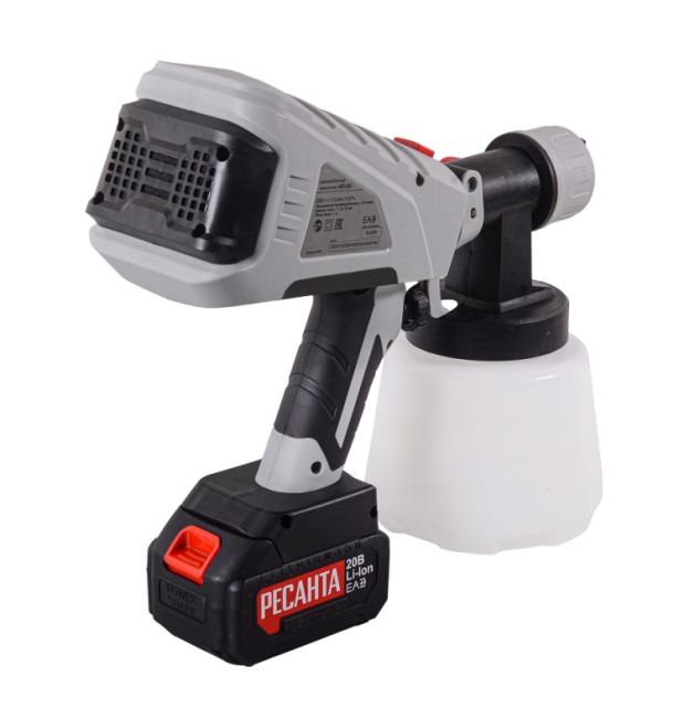 Краскопульт аккумуляторный АКП-20Li Ресанта (в комплекте 1 АКБ и ЗУ) в Казани Краскопульт аккумуляторный АКП-20Li Ресанта (в комплекте 1 АКБ и ЗУ) в Казани
