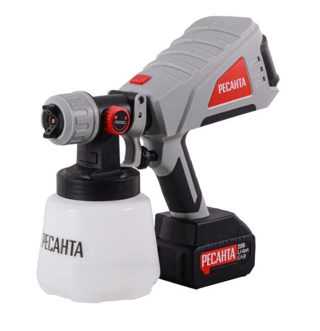 Краскопульт аккумуляторный АКП-20Li Ресанта (в комплекте 1 АКБ и ЗУ) в Казани Краскопульт аккумуляторный АКП-20Li Ресанта (в комплекте 1 АКБ и ЗУ) в Казани