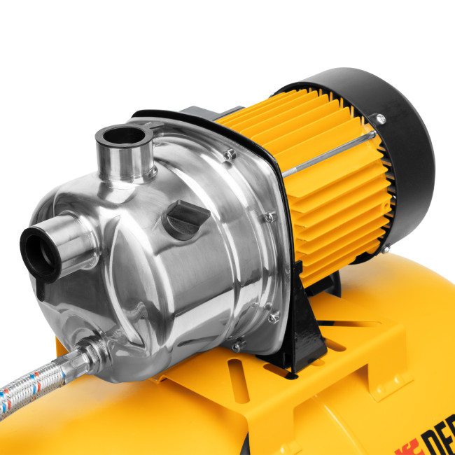 Насосная станция PSL1100X, 1100 Вт, 3600 л/ч, ресивер 50 л, подъем 45 м, нержавейка Denzel в Казани