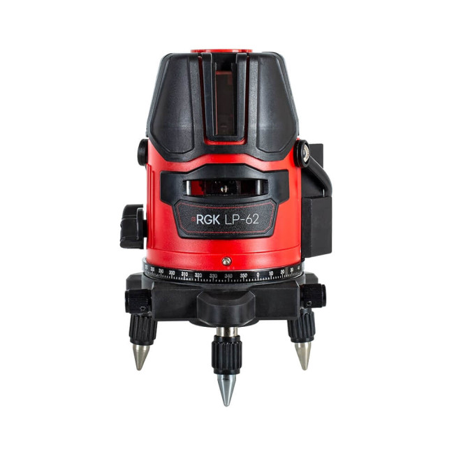Комплект: лазерный уровень RGK LP-62 + штанга-упор RGK CG-2 в Казани