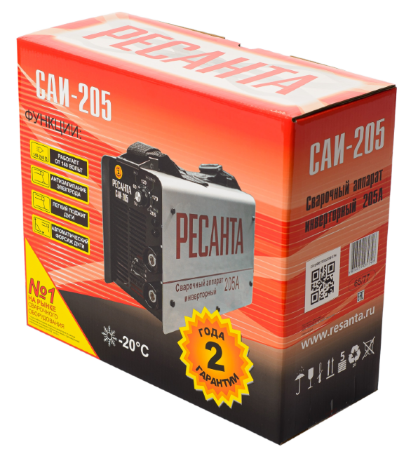 Сварочный аппарат инверторный САИ 205 Ресанта в Казани