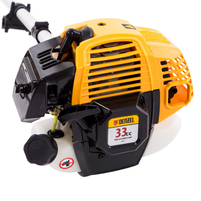 Триммер бензиновый DR-33, 33 см3, неразъемная штанга, состоит из 2 частей Denzel в Казани Триммер бензиновый DR-33, 33 см3, неразъемная штанга, состоит из 2 частей Denzel в Казани