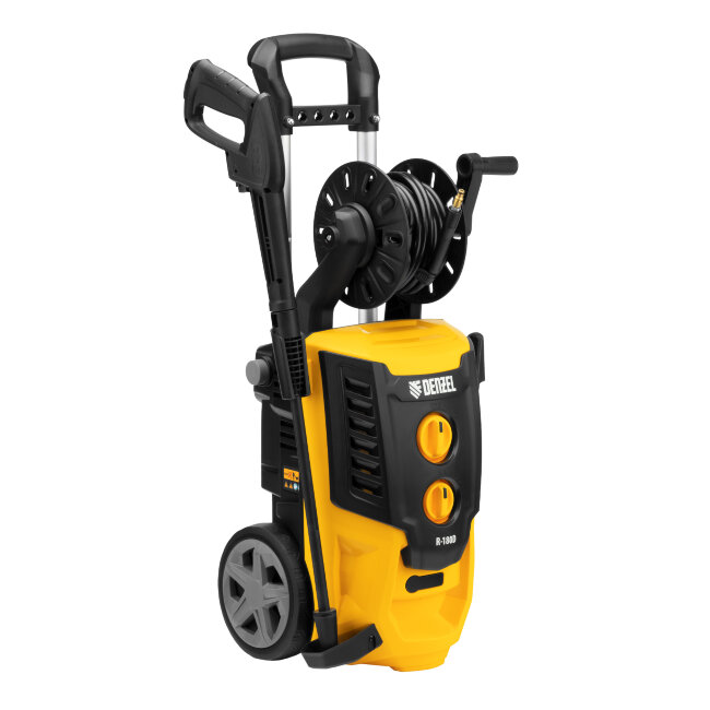 Моечная машина высокого давления R-180D, 2200 Вт, 180 бар, 380 л/ч, с барабаном Denzel в Казани
