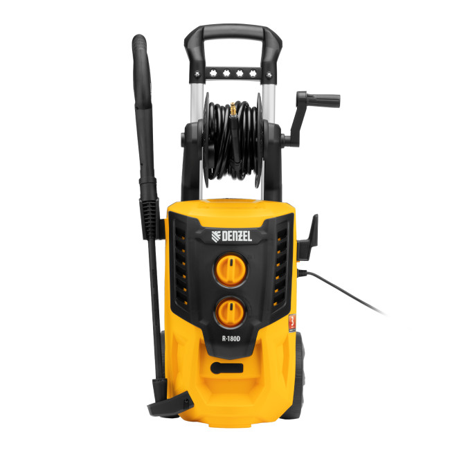 Моечная машина высокого давления R-180D, 2200 Вт, 180 бар, 380 л/ч, с барабаном Denzel в Казани