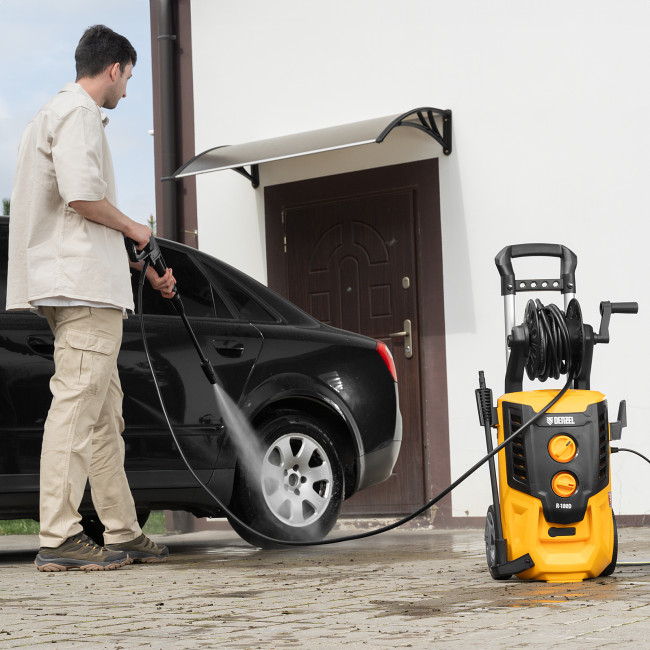 Моечная машина высокого давления R-180D, 2200 Вт, 180 бар, 380 л/ч, с барабаном Denzel в Казани
