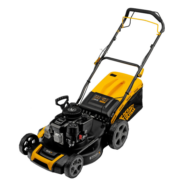 Газонокосилка бензиновая GLR-460SP-ZS, 149 см3, ширина 46 см, привод, травосборник 65 л Denzel в Казани