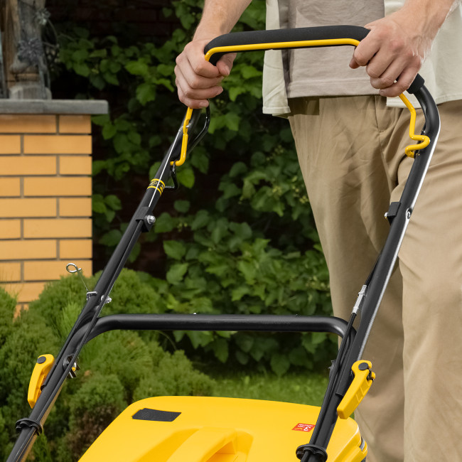 Газонокосилка бензиновая GLR-460SP-ZS, 149 см3, ширина 46 см, привод, травосборник 65 л Denzel в Казани