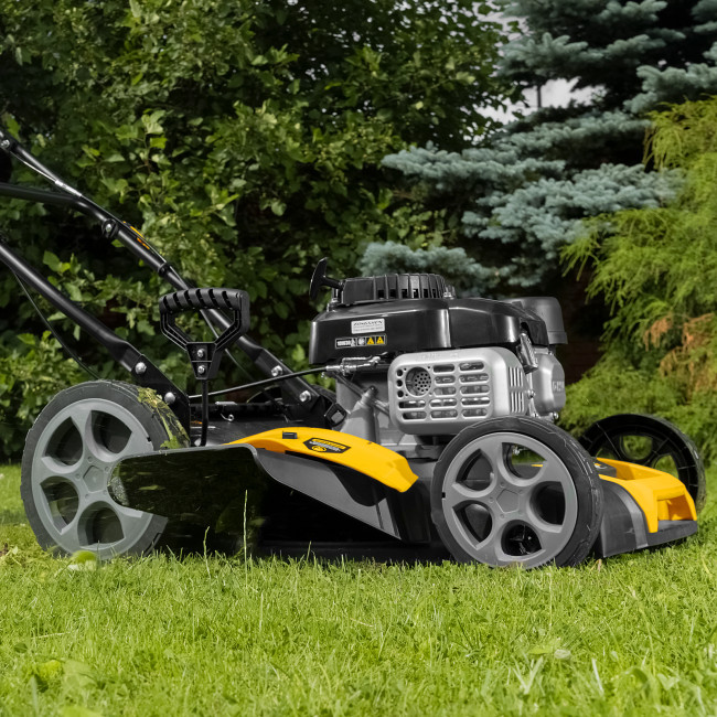 Газонокосилка бензиновая GLR-460SP-ZS, 149 см3, ширина 46 см, привод, травосборник 65 л Denzel в Казани