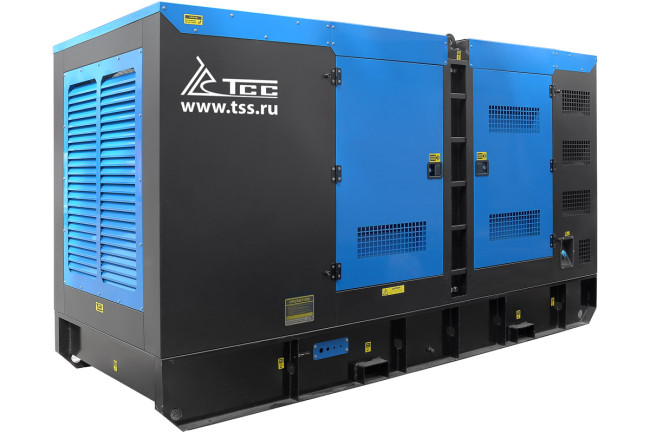 Дизельный генератор ТСС АД-250С-Т400 в шумозащитном кожухе с АВР в Казани
