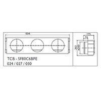 Toshiba Фланец воздушный стандартный (TCB-SF80C6BPE) в Казани