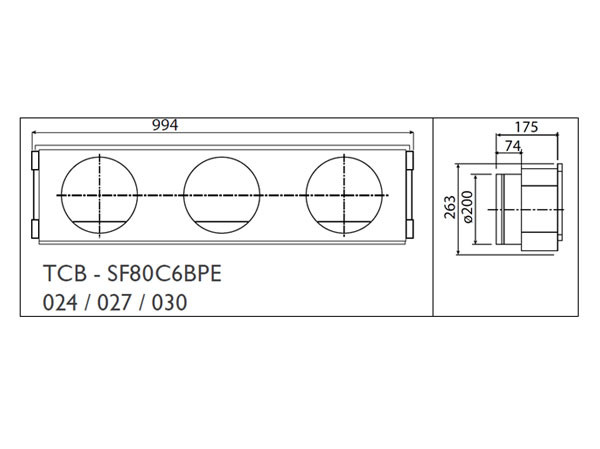 Toshiba Фланец воздушный стандартный (TCB-SF80C6BPE) в Казани