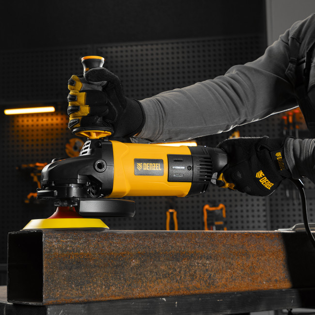 Машина шлифовальная угловая AG230-2400, 2400 Вт, 230 мм, 6000 об/мин Denzel в Казани